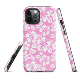 Pink and White Hawaiian Flowers Tough Case for iPhone®