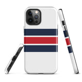 Red, White and Blue Classic Surf Stripes Tough Case for iPhone®