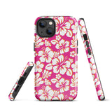 Hot Pink, Orange and White Hawaiian Flowers Tough Case for iPhone®