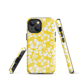 Yellow and White Hawaiian Flowers Tough Case for iPhone®