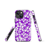 Purple and White Hawaiian Flowers Tough Case for iPhone®