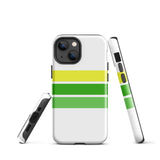 Lemon Lime Classic Surf Stripes Tough Case for iPhone®