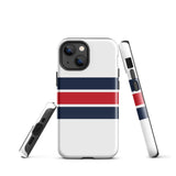 Red, White and Blue Classic Surf Stripes Tough Case for iPhone®