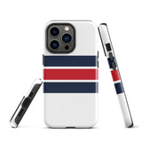 Red, White and Blue Classic Surf Stripes Tough Case for iPhone®