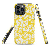 Yellow and White Hawaiian Flowers Tough Case for iPhone®