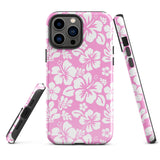 Pink and White Hawaiian Flowers Tough Case for iPhone®