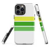 Lemon Lime Classic Surf Stripes Tough Case for iPhone®