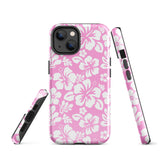 Pink and White Hawaiian Flowers Tough Case for iPhone®