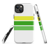 Lemon Lime Classic Surf Stripes Tough Case for iPhone®