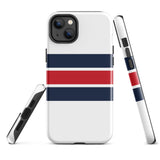 Red, White and Blue Classic Surf Stripes Tough Case for iPhone®