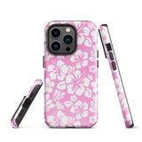 Pink and White Hawaiian Flowers Tough Case for iPhone®