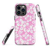 Pink and White Hawaiian Flowers Tough Case for iPhone®