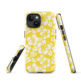 Yellow and White Hawaiian Flowers Tough Case for iPhone®