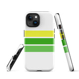 Lemon Lime Classic Surf Stripes Tough Case for iPhone®