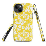 Yellow and White Hawaiian Flowers Tough Case for iPhone®