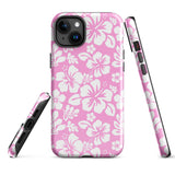 Pink and White Hawaiian Flowers Tough Case for iPhone®