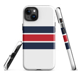 Red, White and Blue Classic Surf Stripes Tough Case for iPhone®