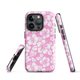 Pink and White Hawaiian Flowers Tough Case for iPhone®