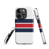 Red, White and Blue Classic Surf Stripes Tough Case for iPhone®