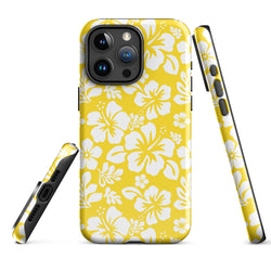 Yellow and White Hawaiian Flowers Tough Case for iPhone®