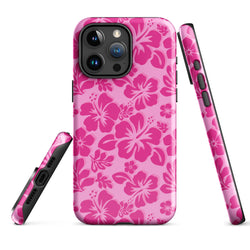 Raspberry Pinks Hawaiian Flowers Tough Case for iPhone®