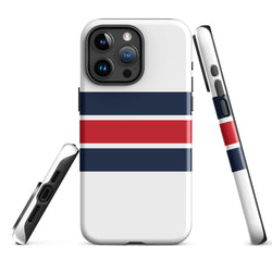 Red, White and Blue Classic Surf Stripes Tough Case for iPhone®