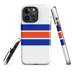 Royal Blue and Orange Classic Surf Stripes Tough Case for iPhone®