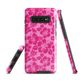 Raspberry Pinks Hawaiian Flowers Tough Case for Samsung® Galaxy Phone