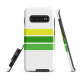 Lemon Lime Classic Surf Stripes Tough Case for Samsung® Galaxy Phone