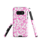 Pink and White Hawaiian Flowers Tough Case for Samsung® Galaxy Phone