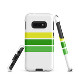 Lemon Lime Classic Surf Stripes Tough Case for Samsung® Galaxy Phone