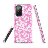 Pink and White Hawaiian Flowers Tough Case for Samsung® Galaxy Phone