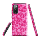 Raspberry Pinks Hawaiian Flowers Tough Case for Samsung® Galaxy Phone