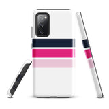 Navy Blue and Pinks Classic Surf Stripes Tough Case for Samsung® Galaxy Phone