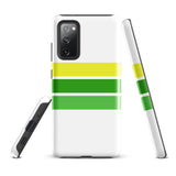 Lemon Lime Classic Surf Stripes Tough Case for Samsung® Galaxy Phone