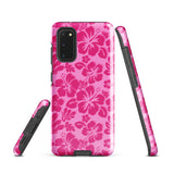 Raspberry Pinks Hawaiian Flowers Tough Case for Samsung® Galaxy Phone