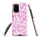 Pink and White Hawaiian Flowers Tough Case for Samsung® Galaxy Phone