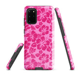 Raspberry Pinks Hawaiian Flowers Tough Case for Samsung® Galaxy Phone