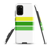 Lemon Lime Classic Surf Stripes Tough Case for Samsung® Galaxy Phone