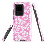 Pink and White Hawaiian Flowers Tough Case for Samsung® Galaxy Phone