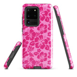 Raspberry Pinks Hawaiian Flowers Tough Case for Samsung® Galaxy Phone