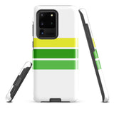 Lemon Lime Classic Surf Stripes Tough Case for Samsung® Galaxy Phone