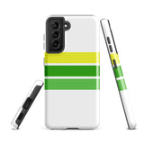 Lemon Lime Classic Surf Stripes Tough Case for Samsung® Galaxy Phone