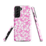 Pink and White Hawaiian Flowers Tough Case for Samsung® Galaxy Phone