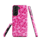 Raspberry Pinks Hawaiian Flowers Tough Case for Samsung® Galaxy Phone