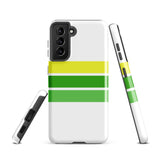 Lemon Lime Classic Surf Stripes Tough Case for Samsung® Galaxy Phone