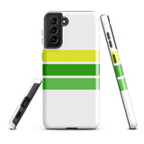 Lemon Lime Classic Surf Stripes Tough Case for Samsung® Galaxy Phone