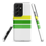 Lemon Lime Classic Surf Stripes Tough Case for Samsung® Galaxy Phone