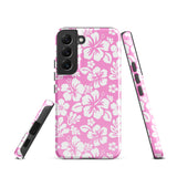 Pink and White Hawaiian Flowers Tough Case for Samsung® Galaxy Phone