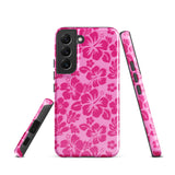 Raspberry Pinks Hawaiian Flowers Tough Case for Samsung® Galaxy Phone